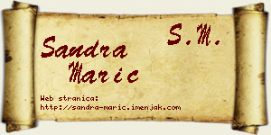 Sandra Marić vizit kartica